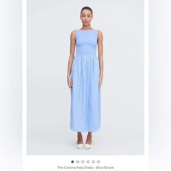 Hill House Dresses & Skirts - Blue Stripe Sleeveless Dress cosima hill house